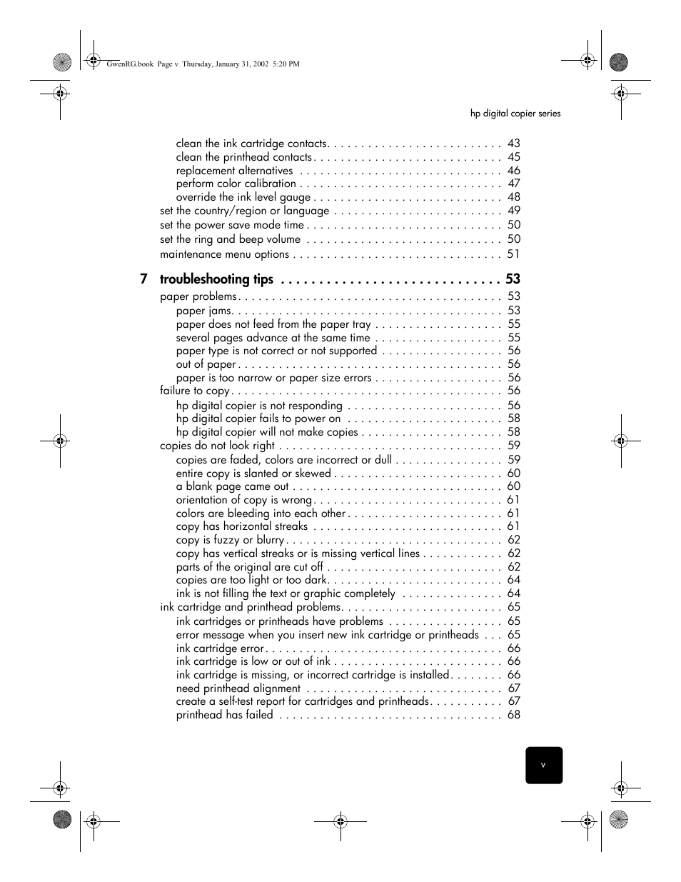 HP 610 User Manual | Page 5 / 102