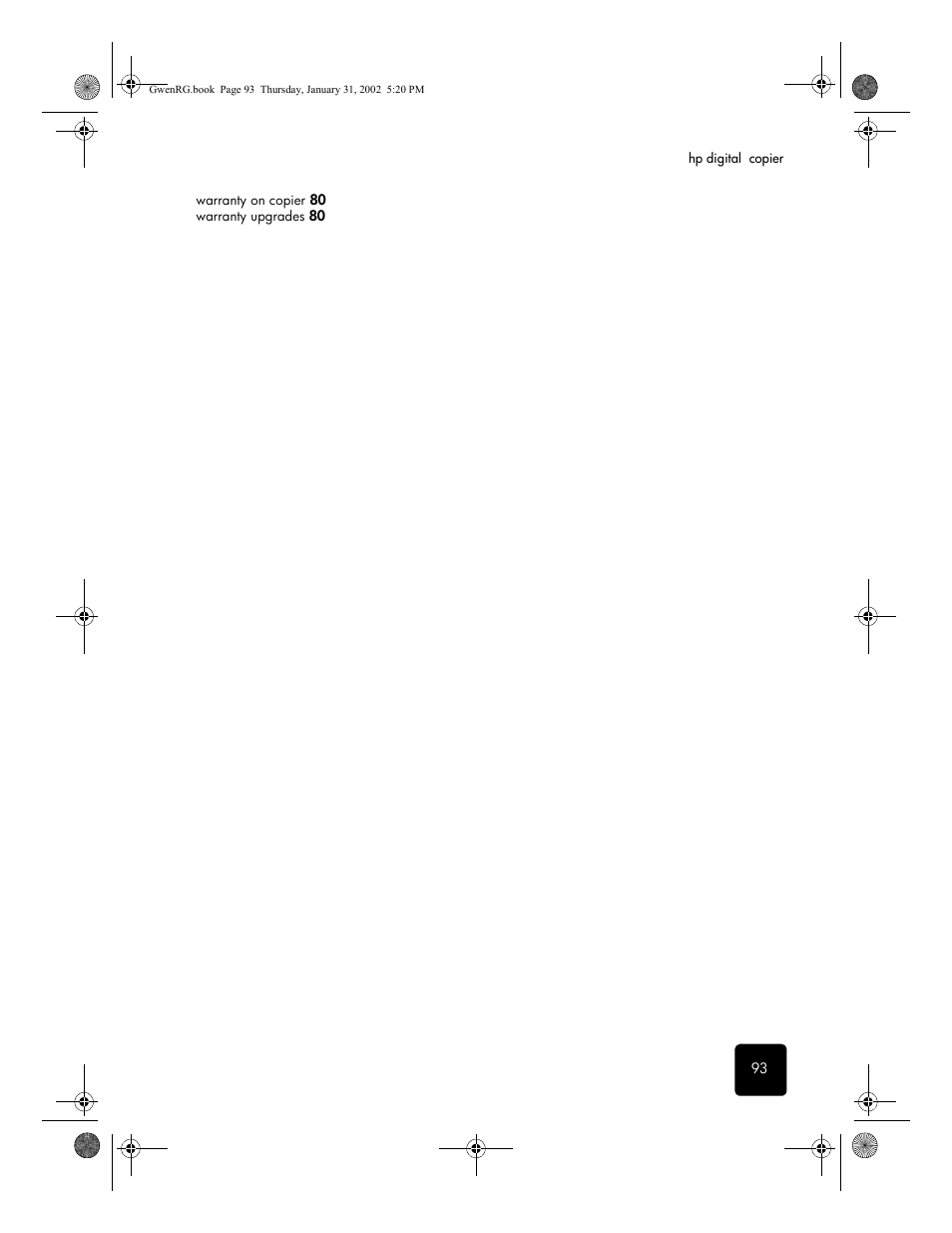 HP 610 User Manual | Page 99 / 102