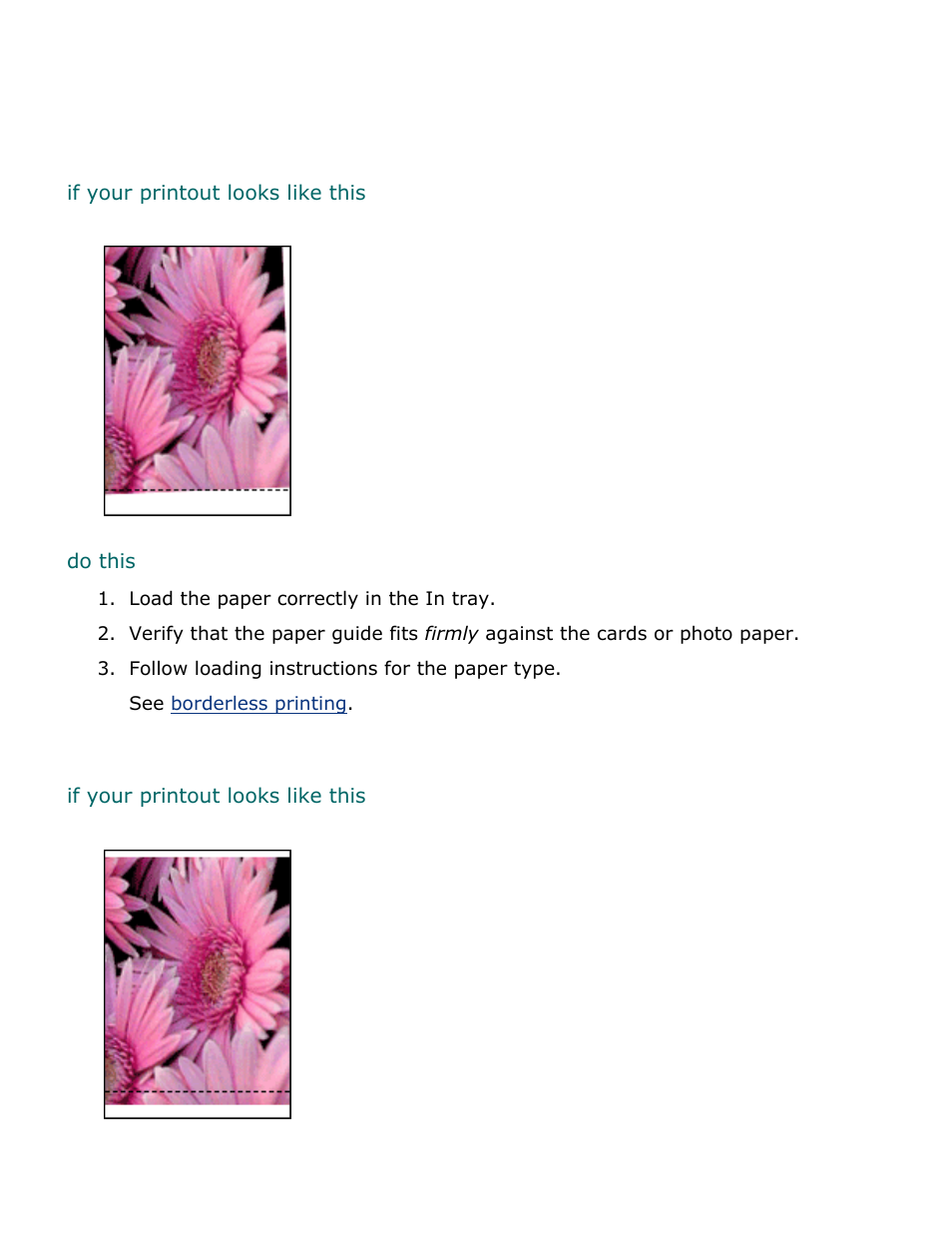 Borderless printing problems | HP 2 User Manual | Page 104 / 113