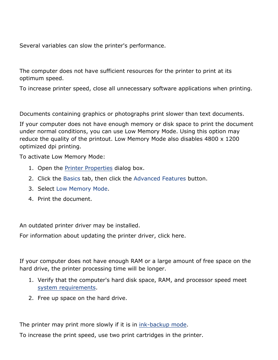 Printer is slow | HP 2 User Manual | Page 107 / 113