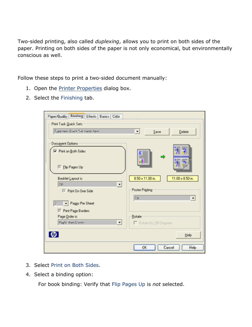 Two-sided printing | HP 2 User Manual | Page 31 / 113