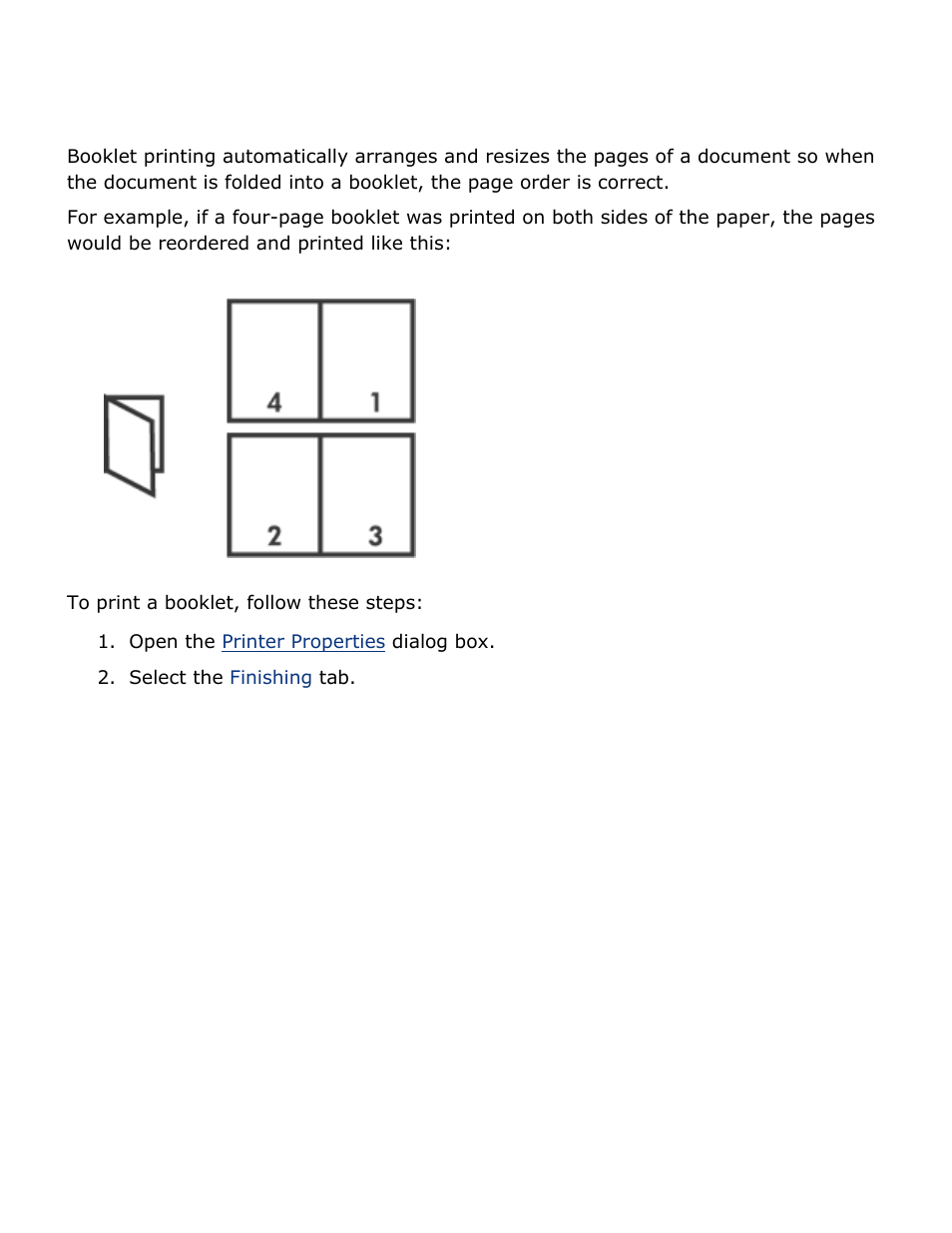 Printing a booklet | HP 2 User Manual | Page 34 / 113