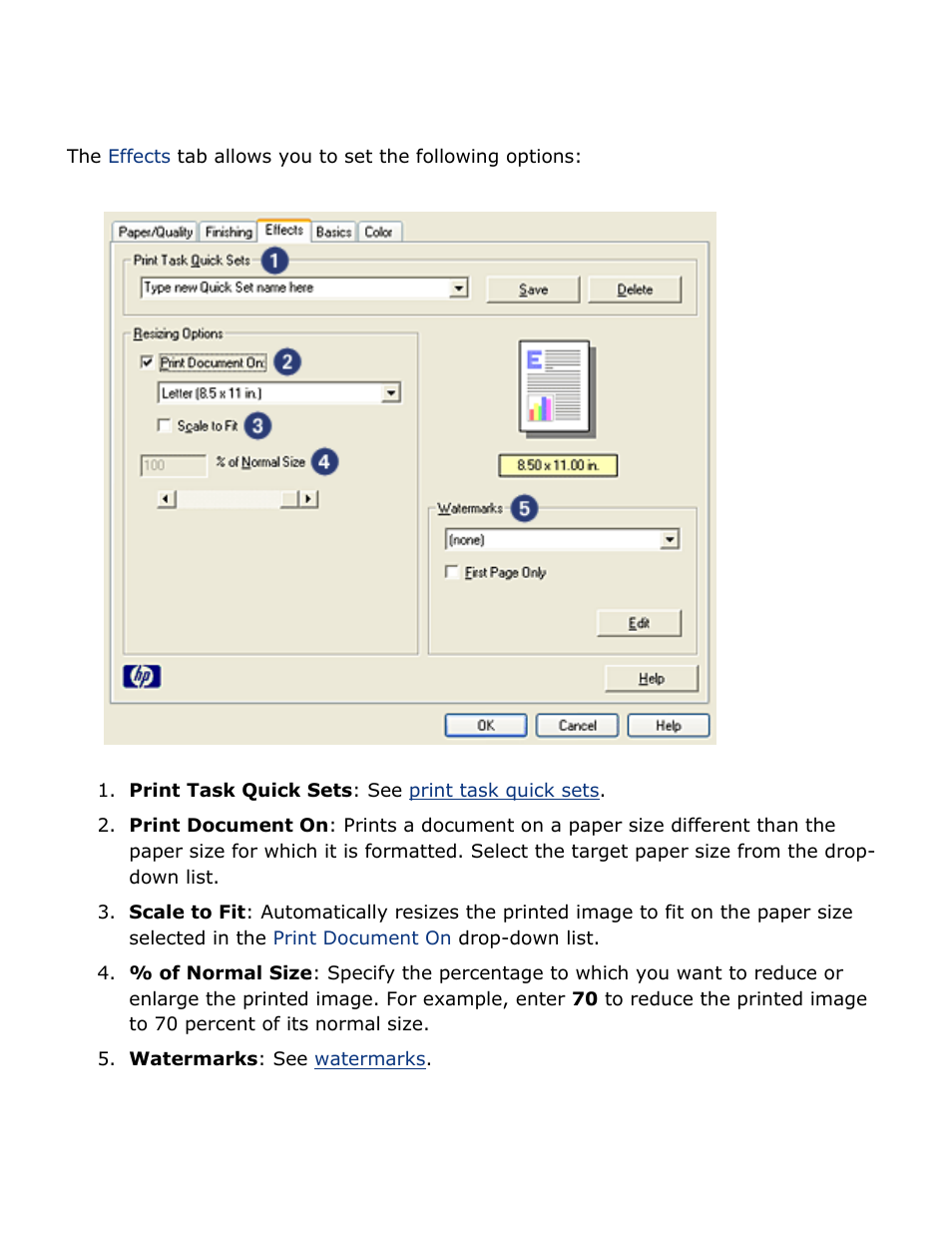 Effects tab | HP 2 User Manual | Page 38 / 113