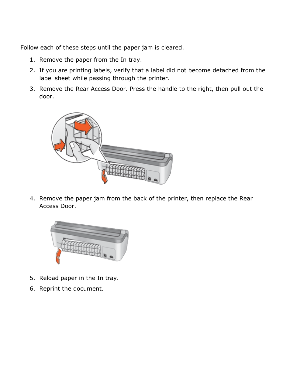 Paper jam | HP 2 User Manual | Page 50 / 113