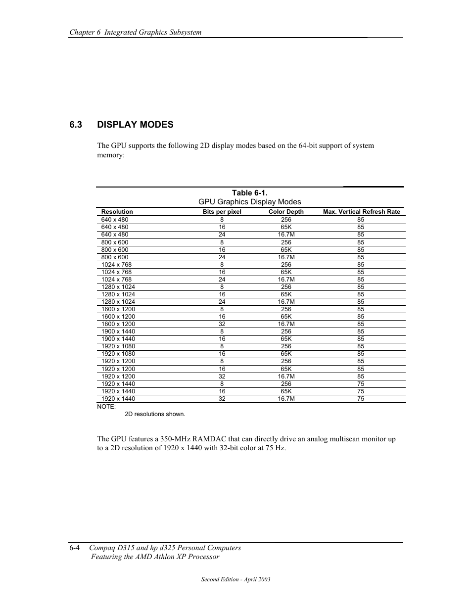 Display modes, 3 display modes | HP D315 User Manual | Page 122 / 192