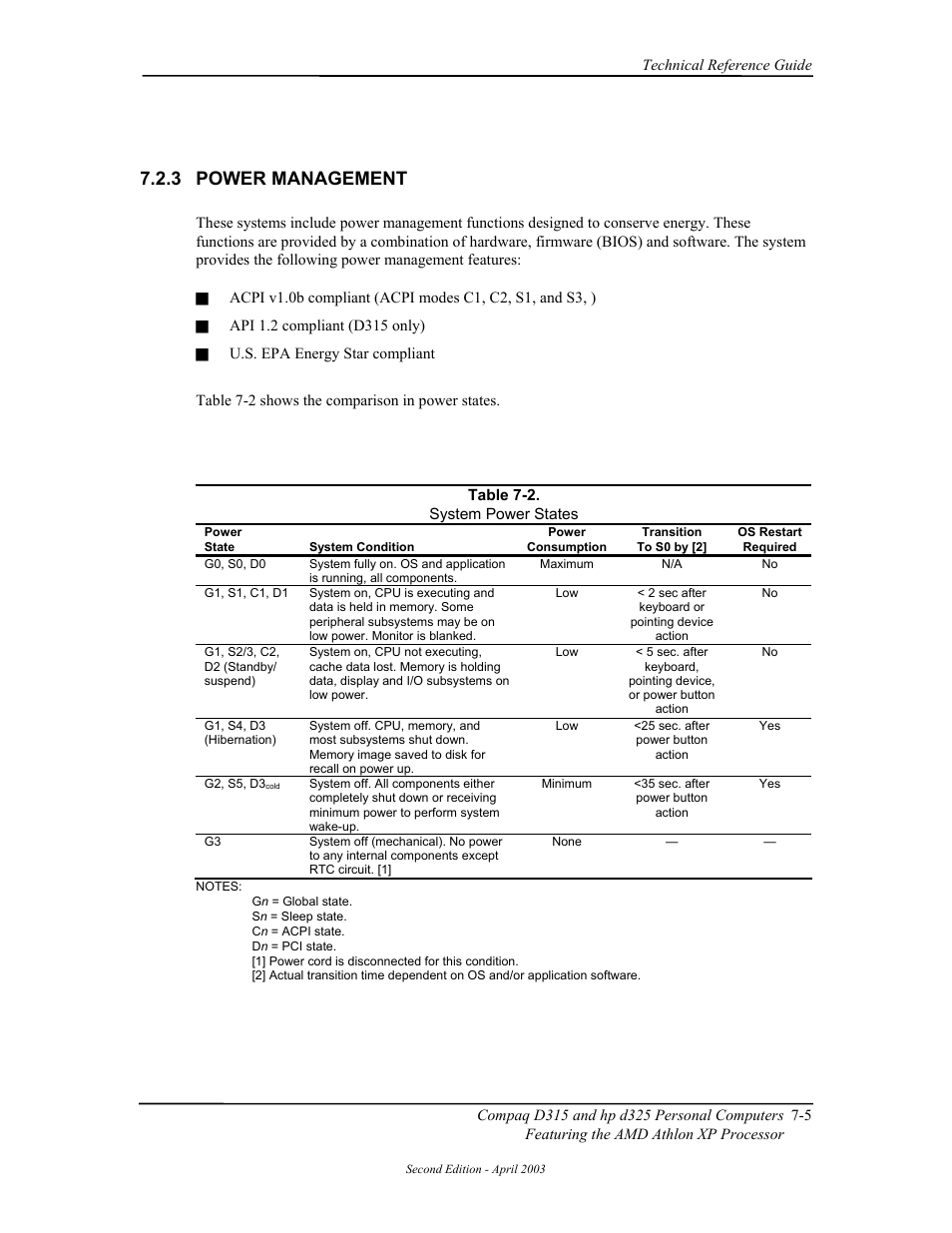 Power management, 3 power management | HP D315 User Manual | Page 129 / 192