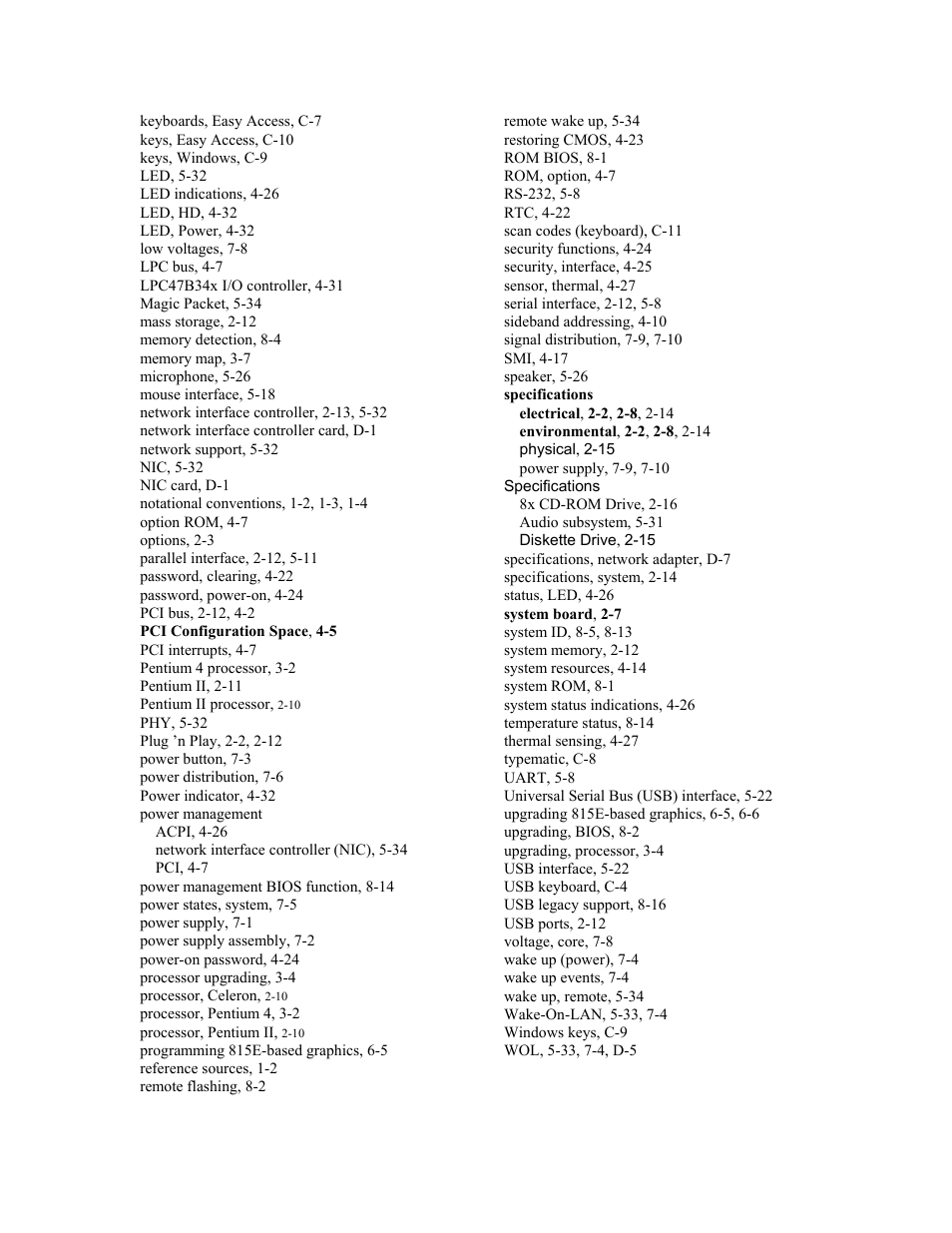 HP D315 User Manual | Page 190 / 192