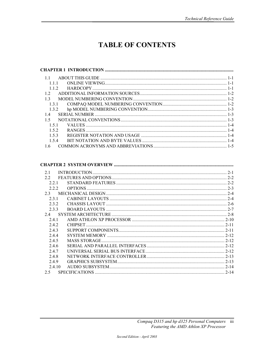 HP D315 User Manual | Page 7 / 192