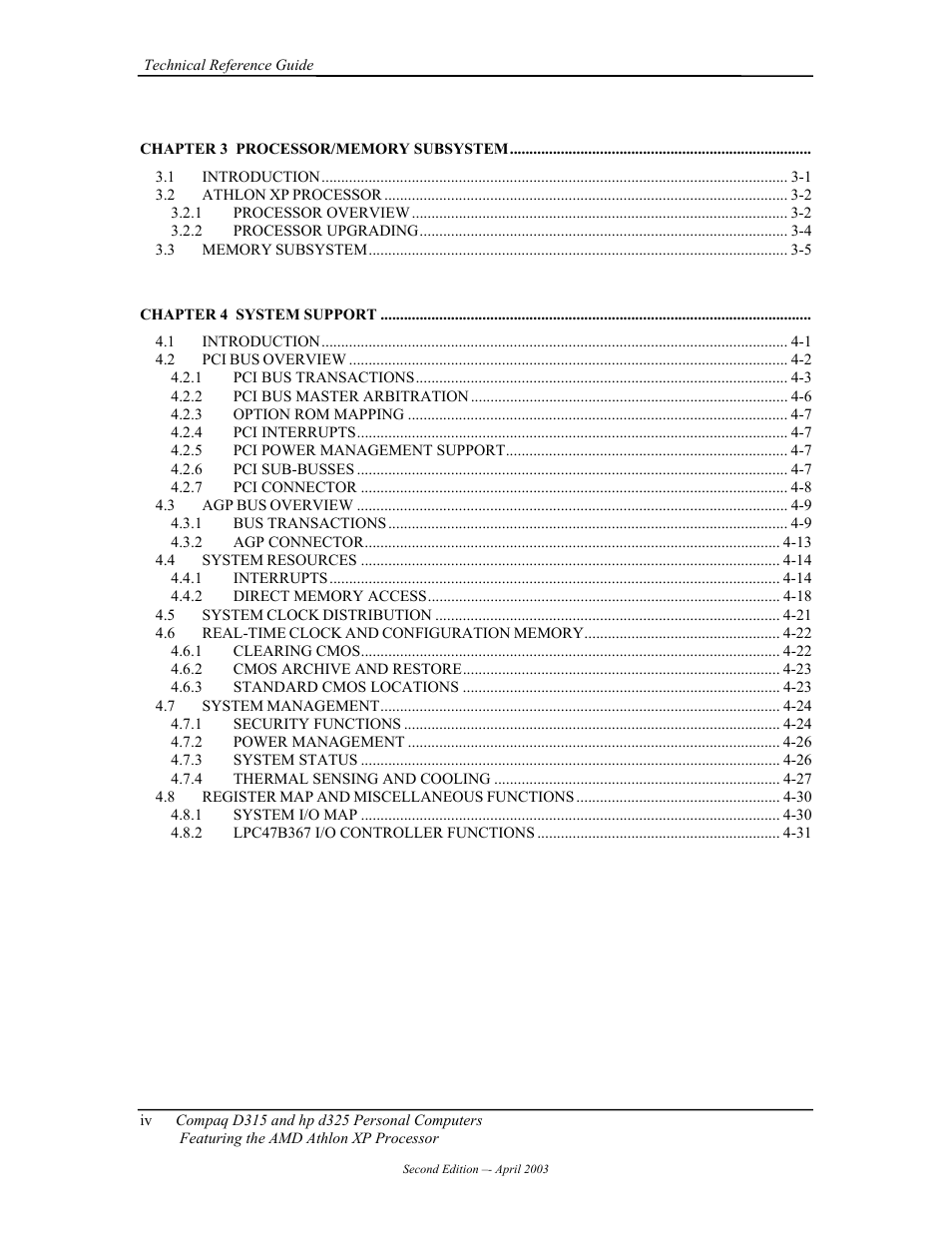 HP D315 User Manual | Page 8 / 192
