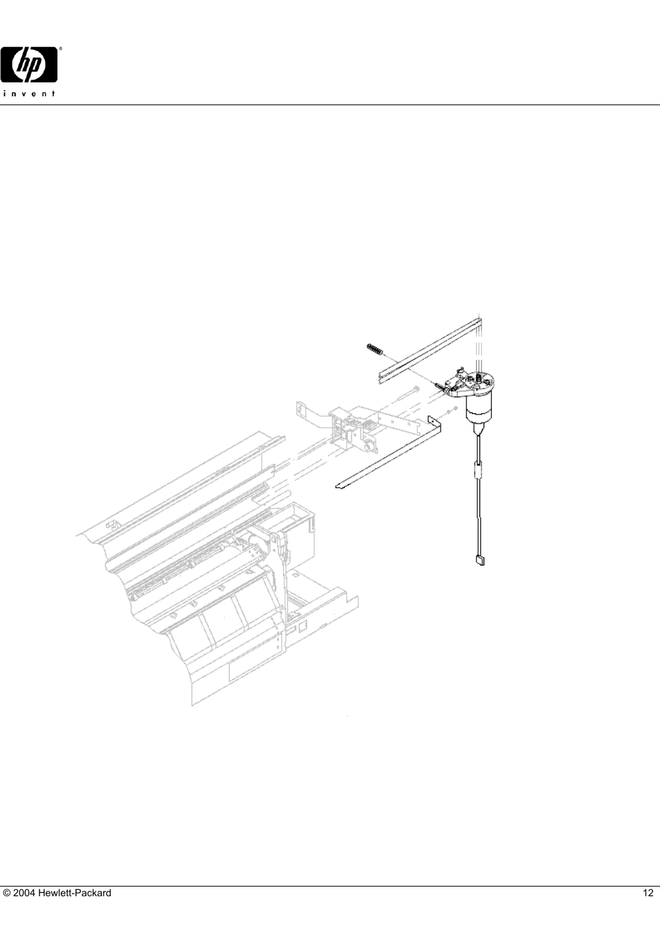 Designjet 230 (d-size), Hp parts reference guide, Carriage-axis (right end) | HP 230 User Manual | Page 12 / 19