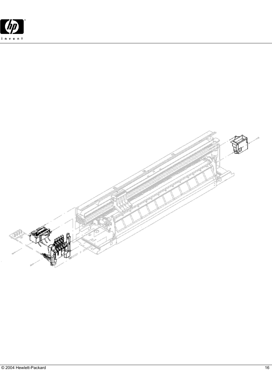 Designjet 230 (d-size), Hp parts reference guide | HP 230 User Manual | Page 16 / 19