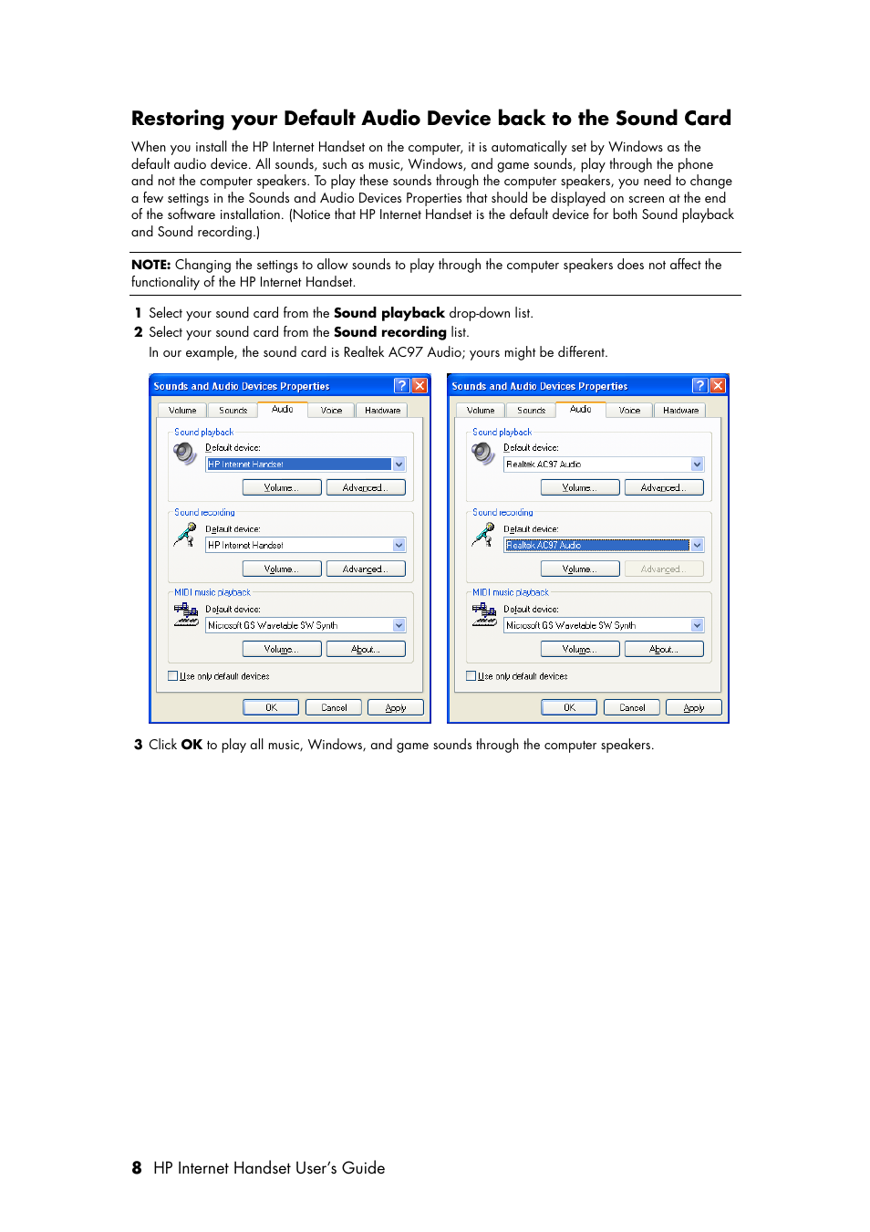 HP Internet Handset User Manual | Page 12 / 28