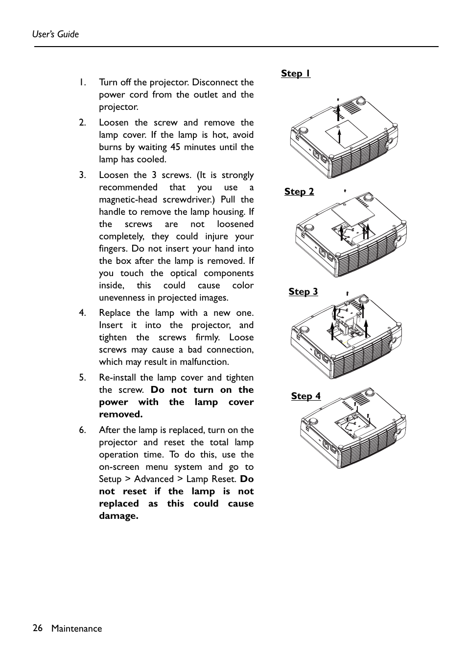 HP Digital VP6121 User Manual | Page 26 / 35