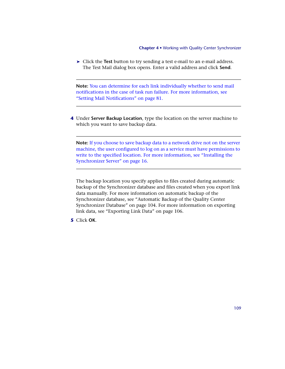 HP Quality Center Synchronizer 1.2 User Manual | Page 109 / 130
