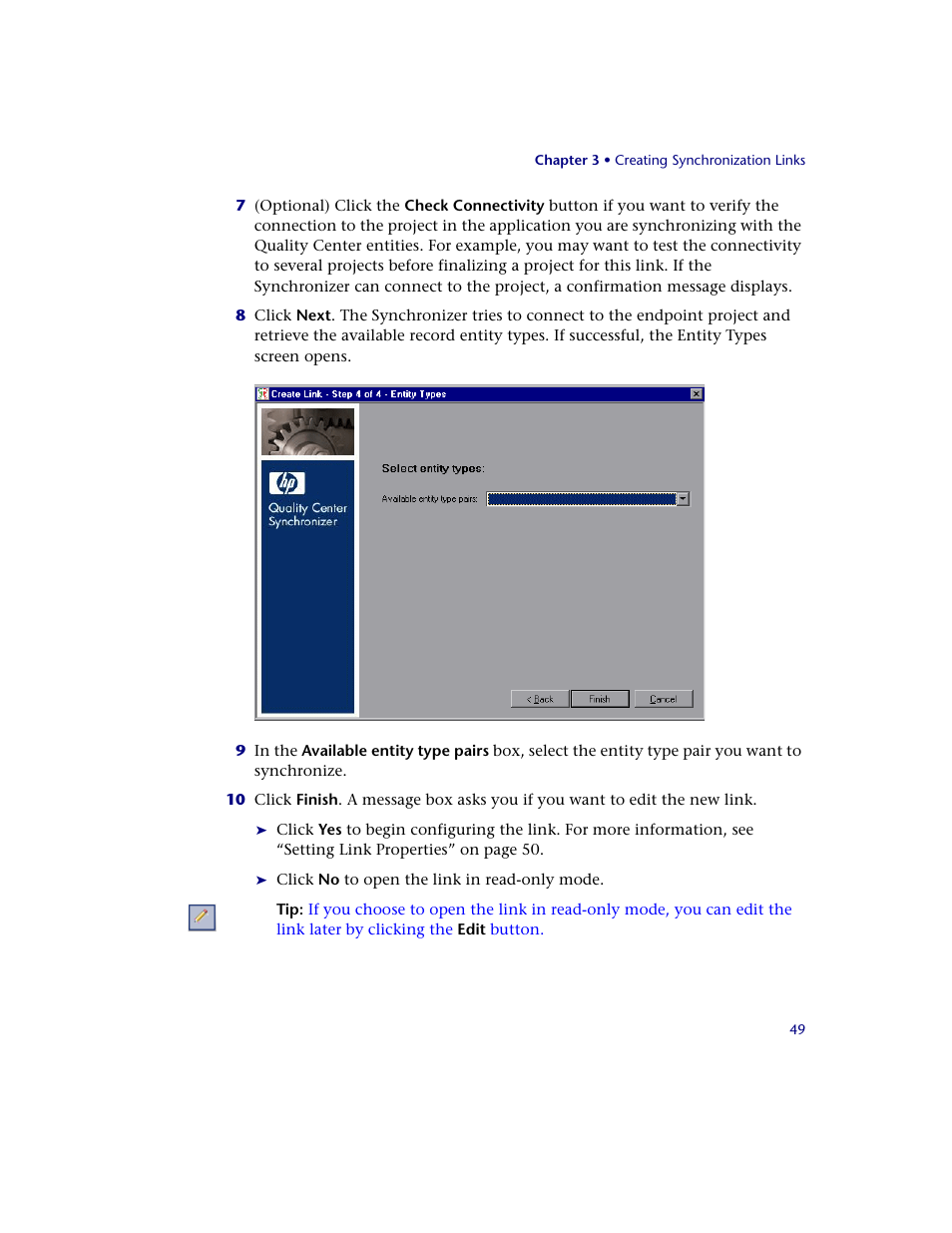 HP Quality Center Synchronizer 1.2 User Manual | Page 49 / 130