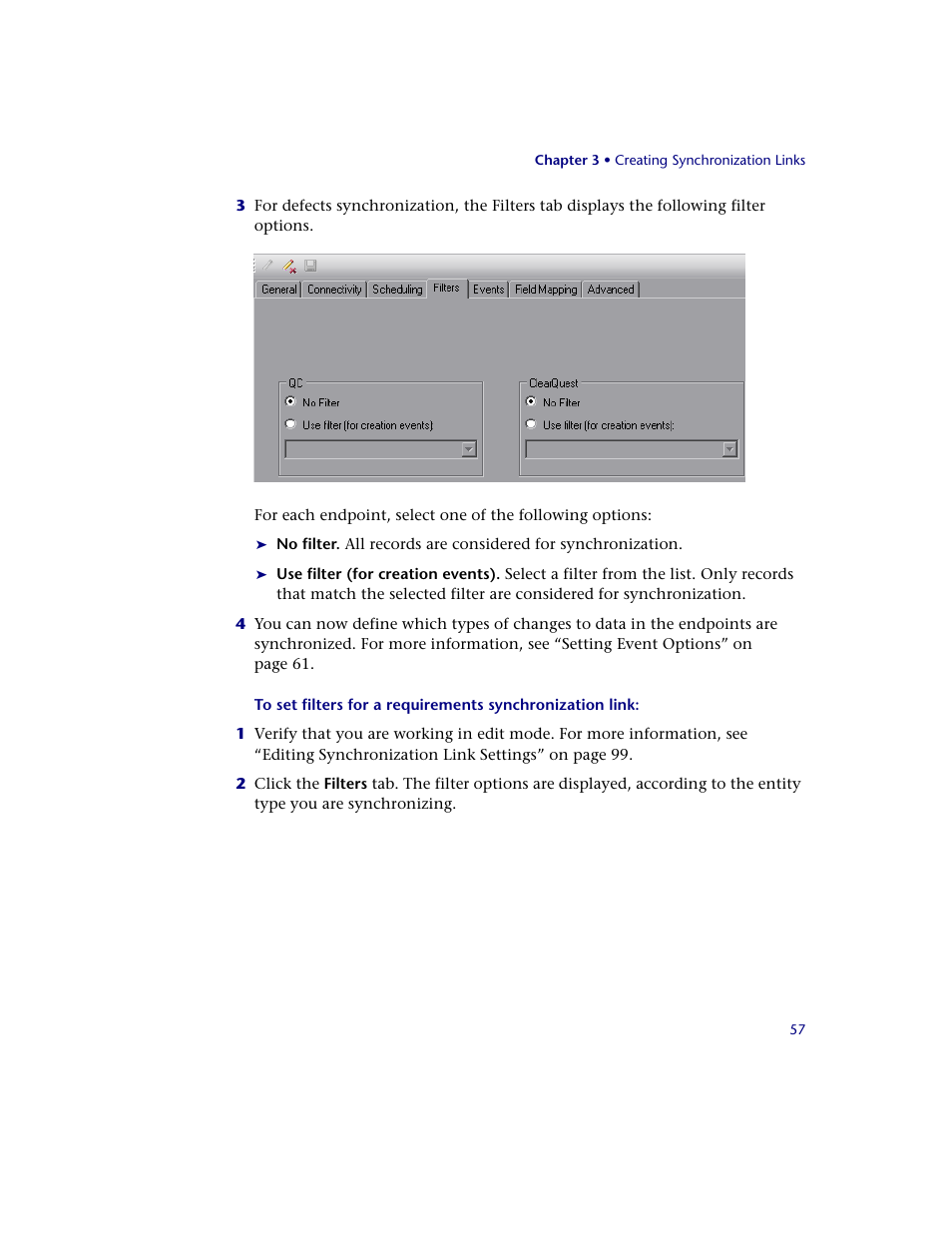 HP Quality Center Synchronizer 1.2 User Manual | Page 57 / 130