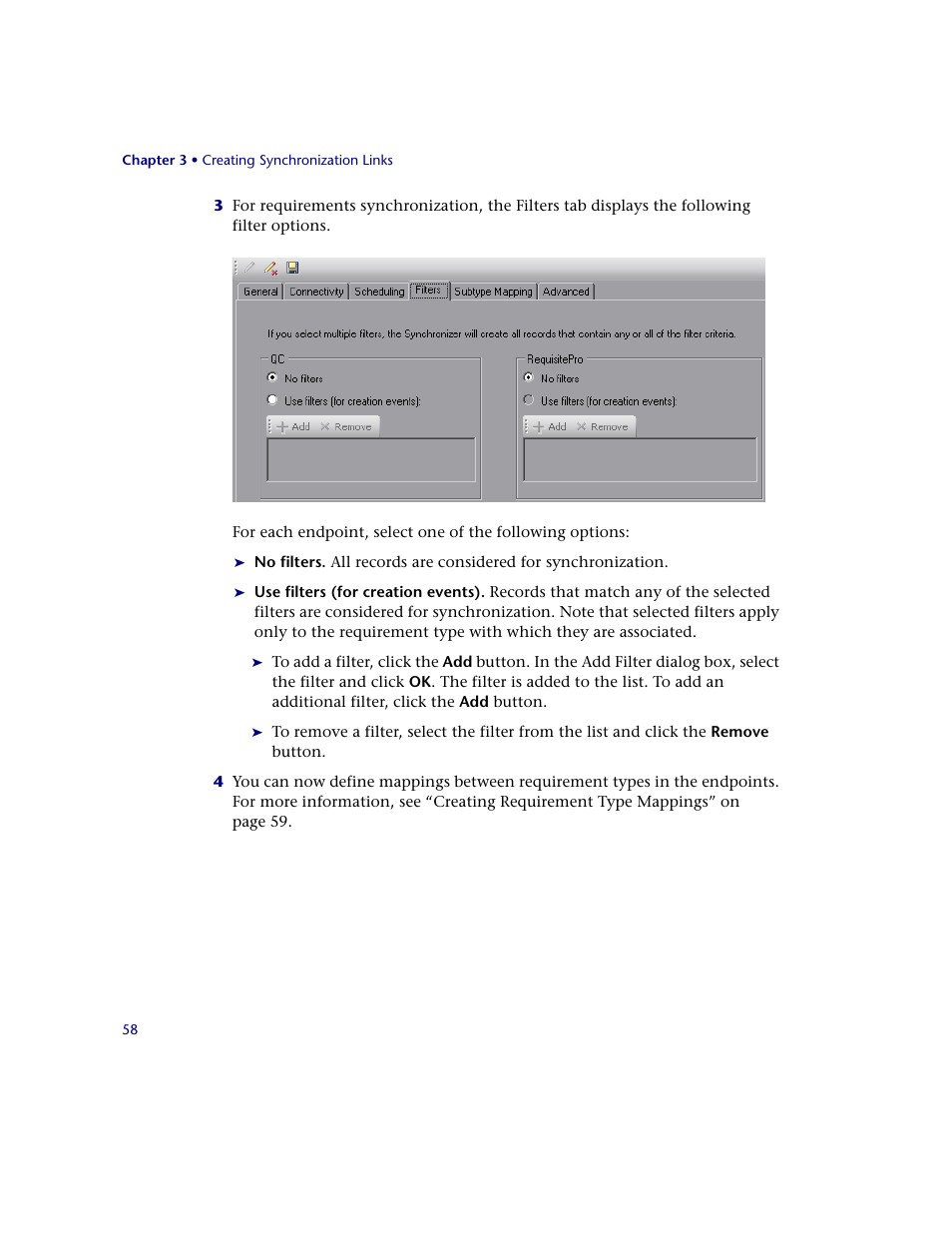 HP Quality Center Synchronizer 1.2 User Manual | Page 58 / 130