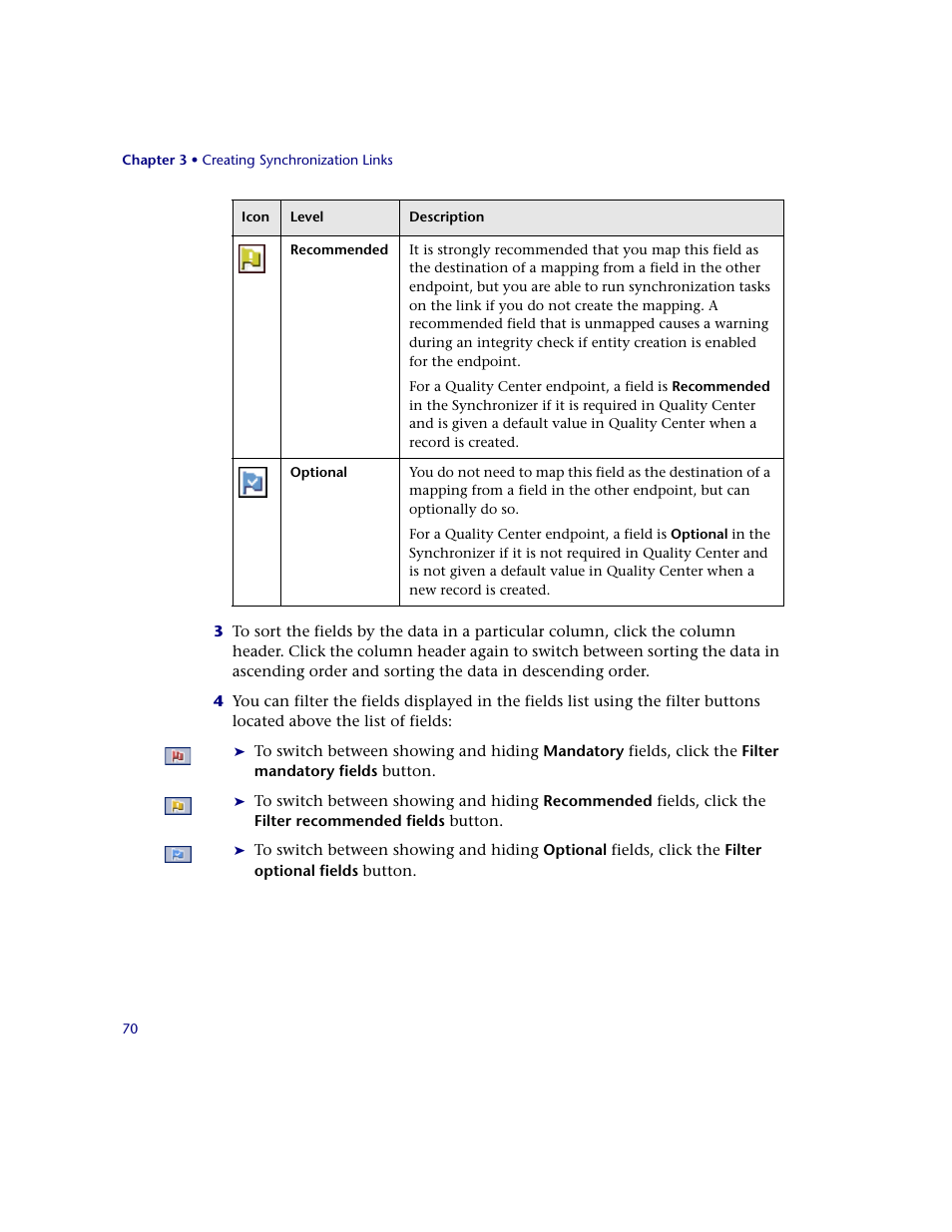 HP Quality Center Synchronizer 1.2 User Manual | Page 70 / 130