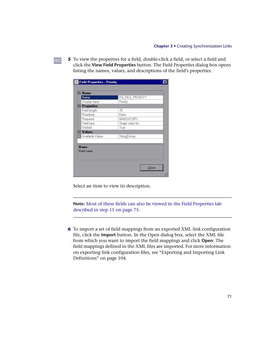 HP Quality Center Synchronizer 1.2 User Manual | Page 71 / 130