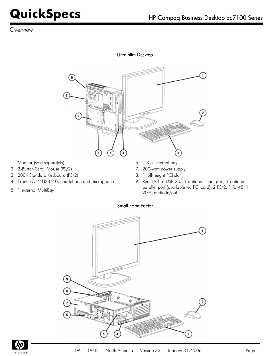 HP dc7100 User Manual | 49 pages