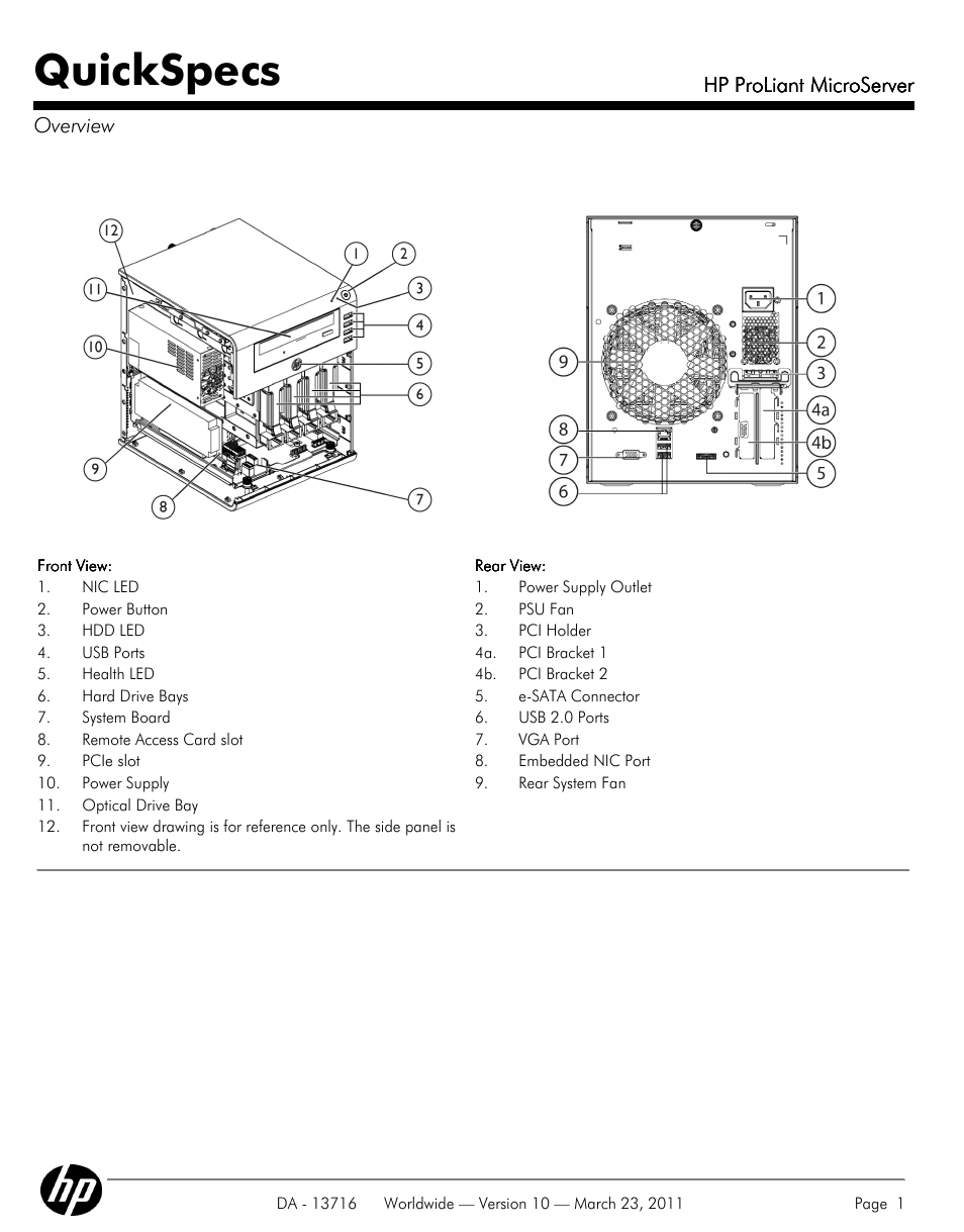 HP PROLIANT DA - 13716 User Manual | 22 pages