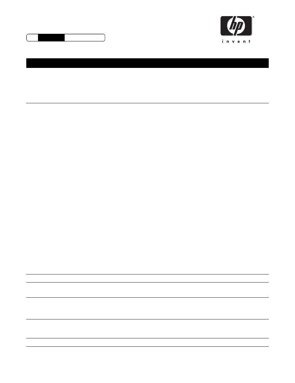 Accessories, Specifications, Product accessory | Product no | HP XLWW User Manual | Page 7 / 10
