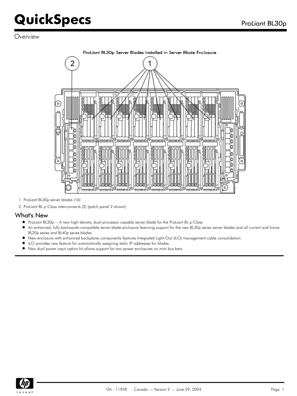 HP BL30p User Manual | 36 pages