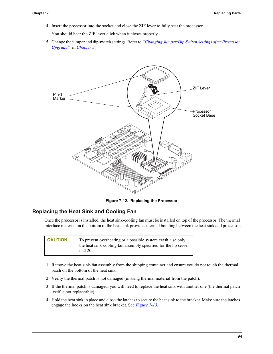 Replacing the heat sink and cooling fan | HP TC2120 User Manual | Page 100 / 125