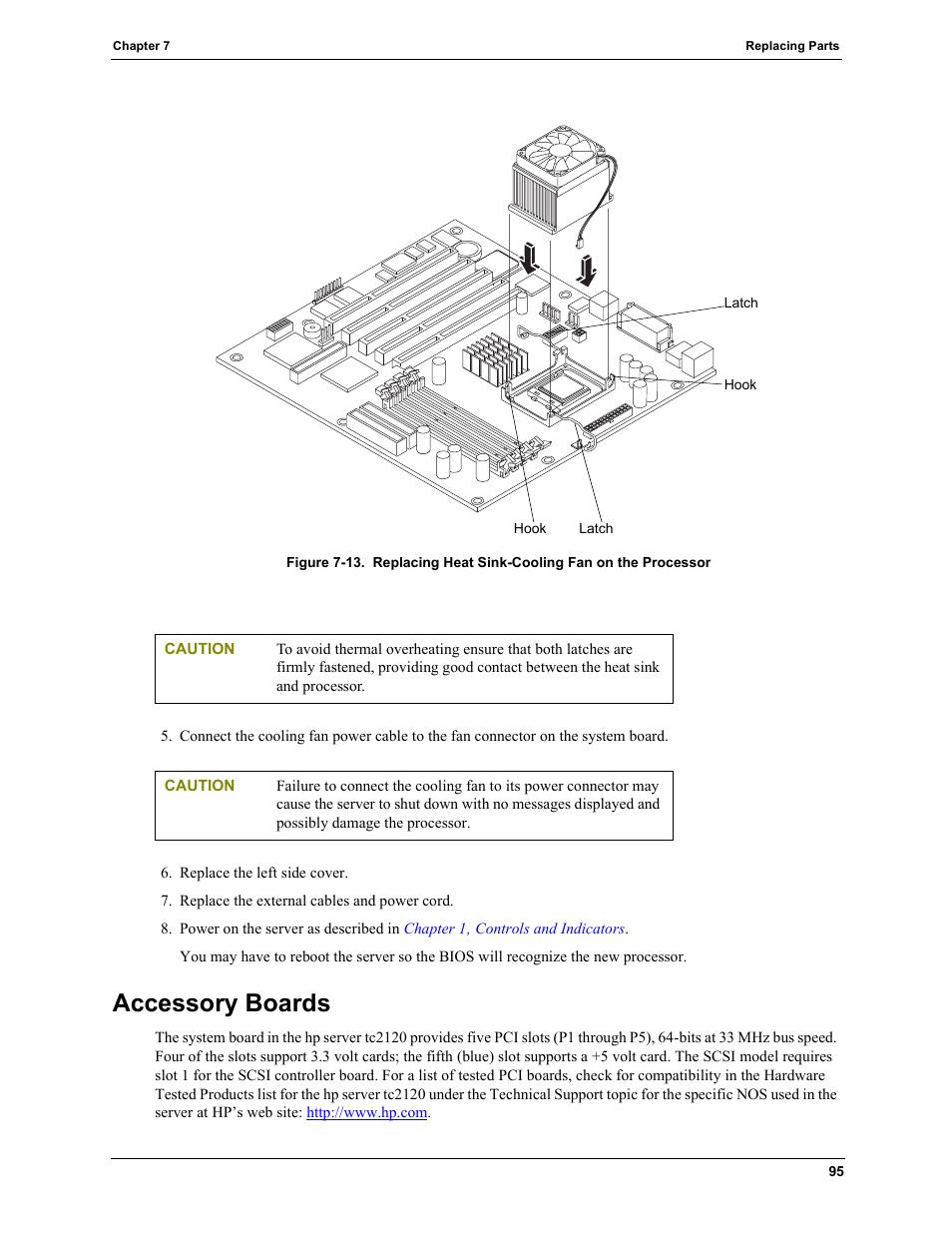 Accessory boards, Figure 7-13 | HP TC2120 User Manual | Page 101 / 125