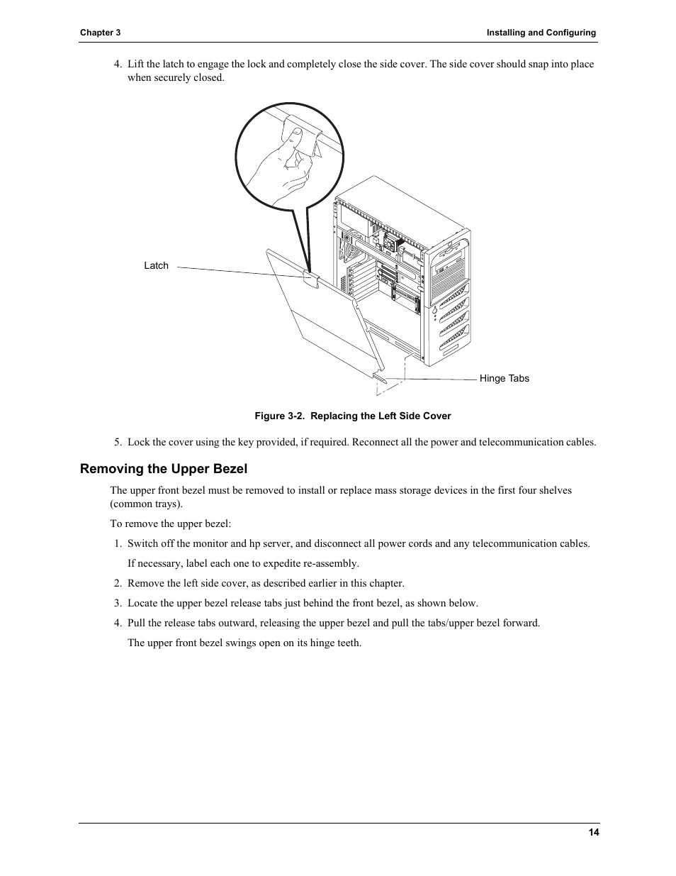 Removing the upper bezel | HP TC2120 User Manual | Page 20 / 125