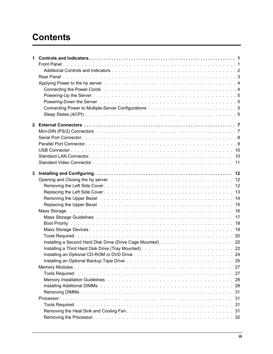 HP TC2120 User Manual | Page 3 / 125