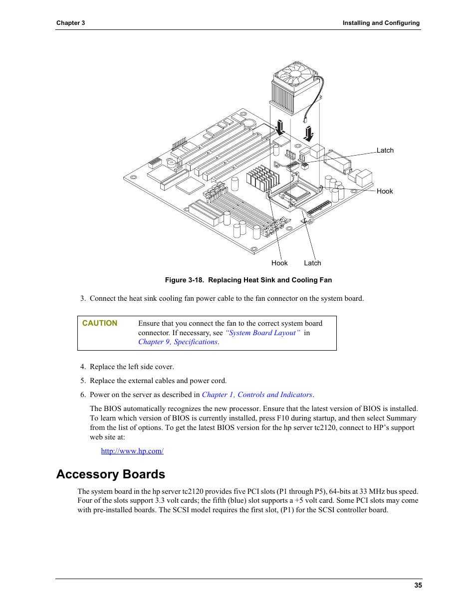 Accessory boards | HP TC2120 User Manual | Page 41 / 125