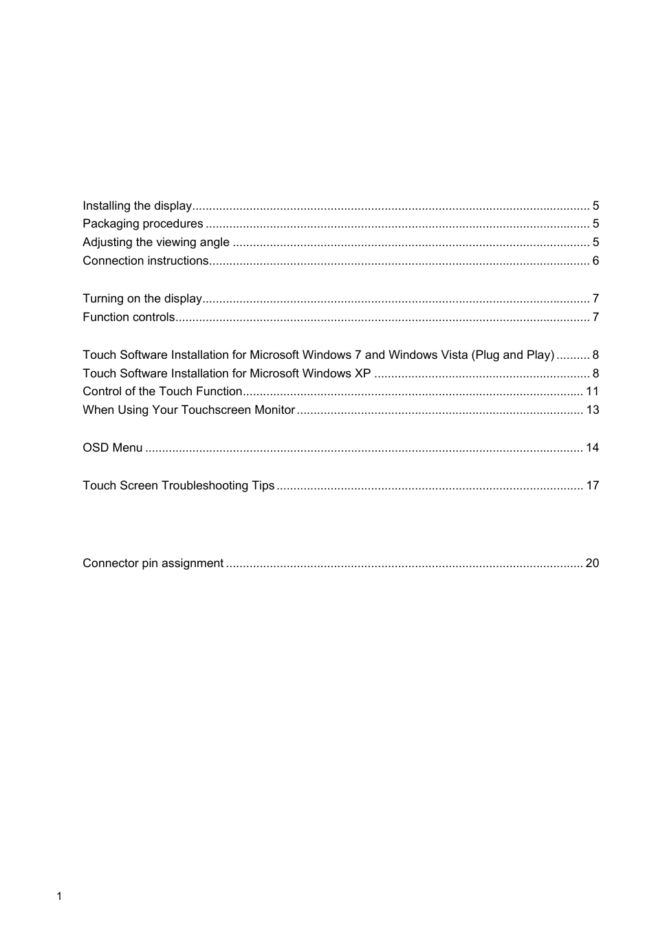 HP 2209T User Manual | Page 6 / 25
