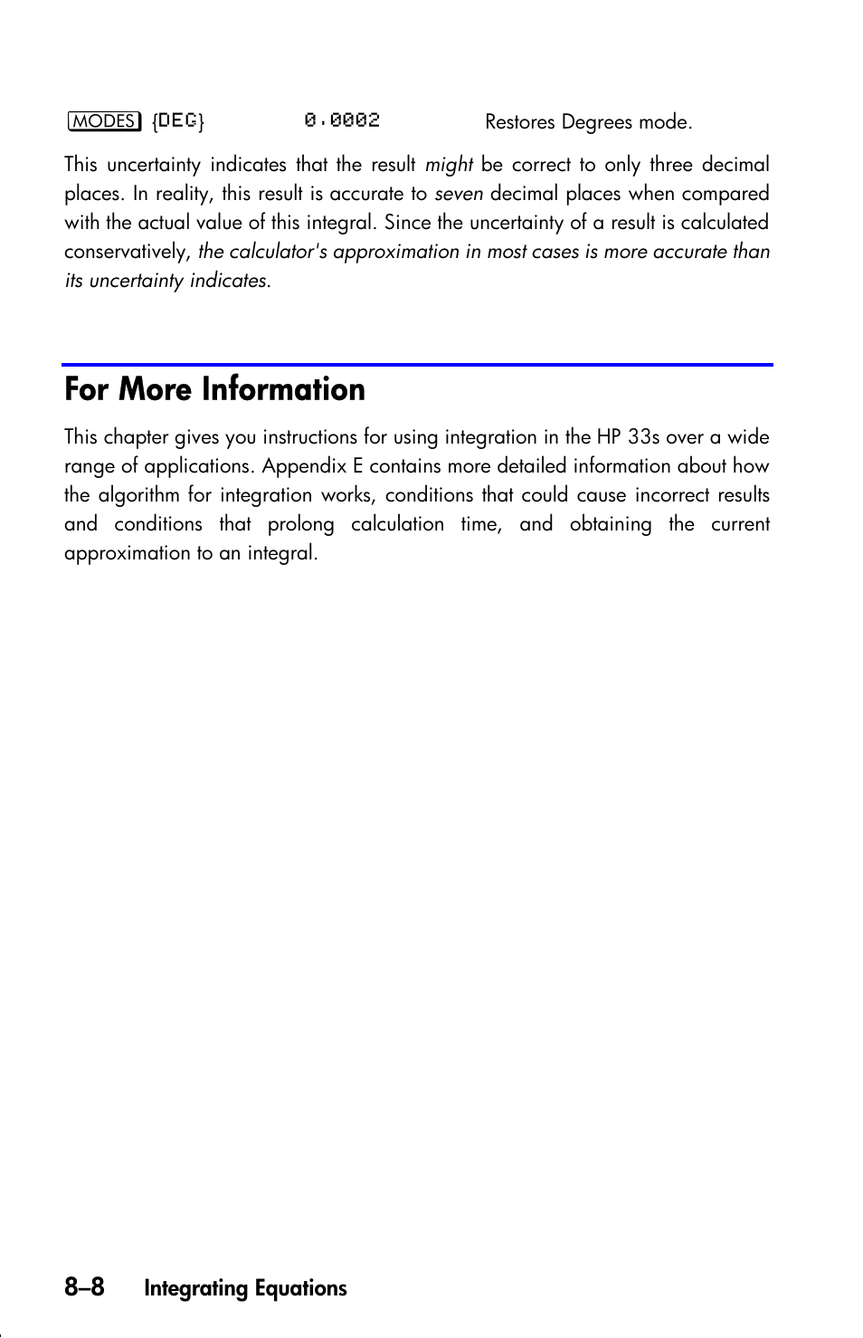 For more information | HP 33s User Manual | Page 130 / 387