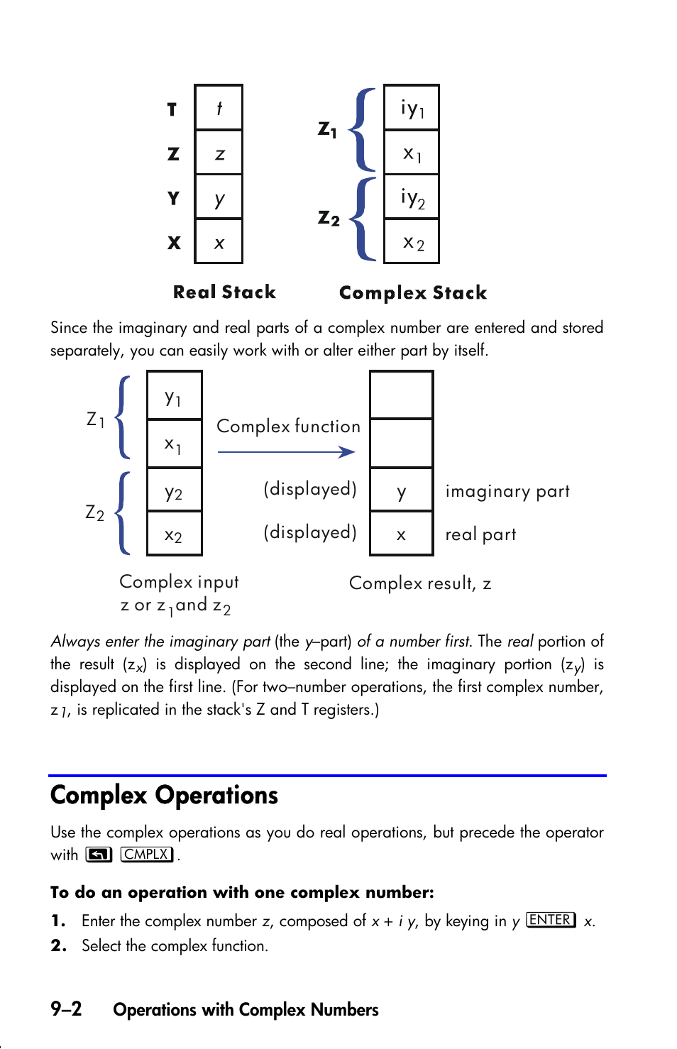 Complex operations | HP 33s User Manual | Page 132 / 387