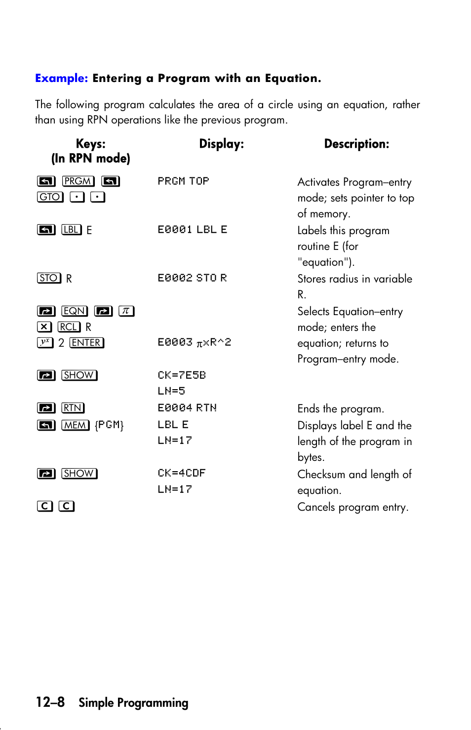 HP 33s User Manual | Page 166 / 387