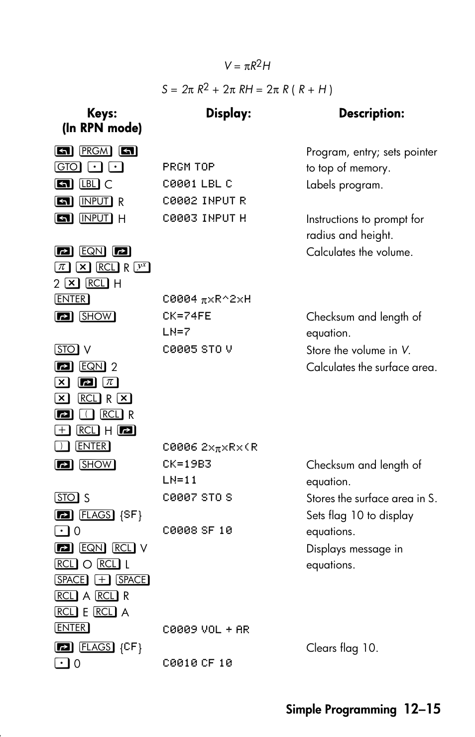 HP 33s User Manual | Page 173 / 387