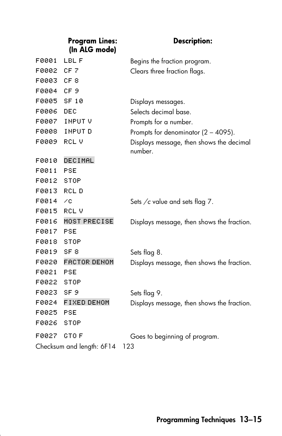 HP 33s User Manual | Page 199 / 387