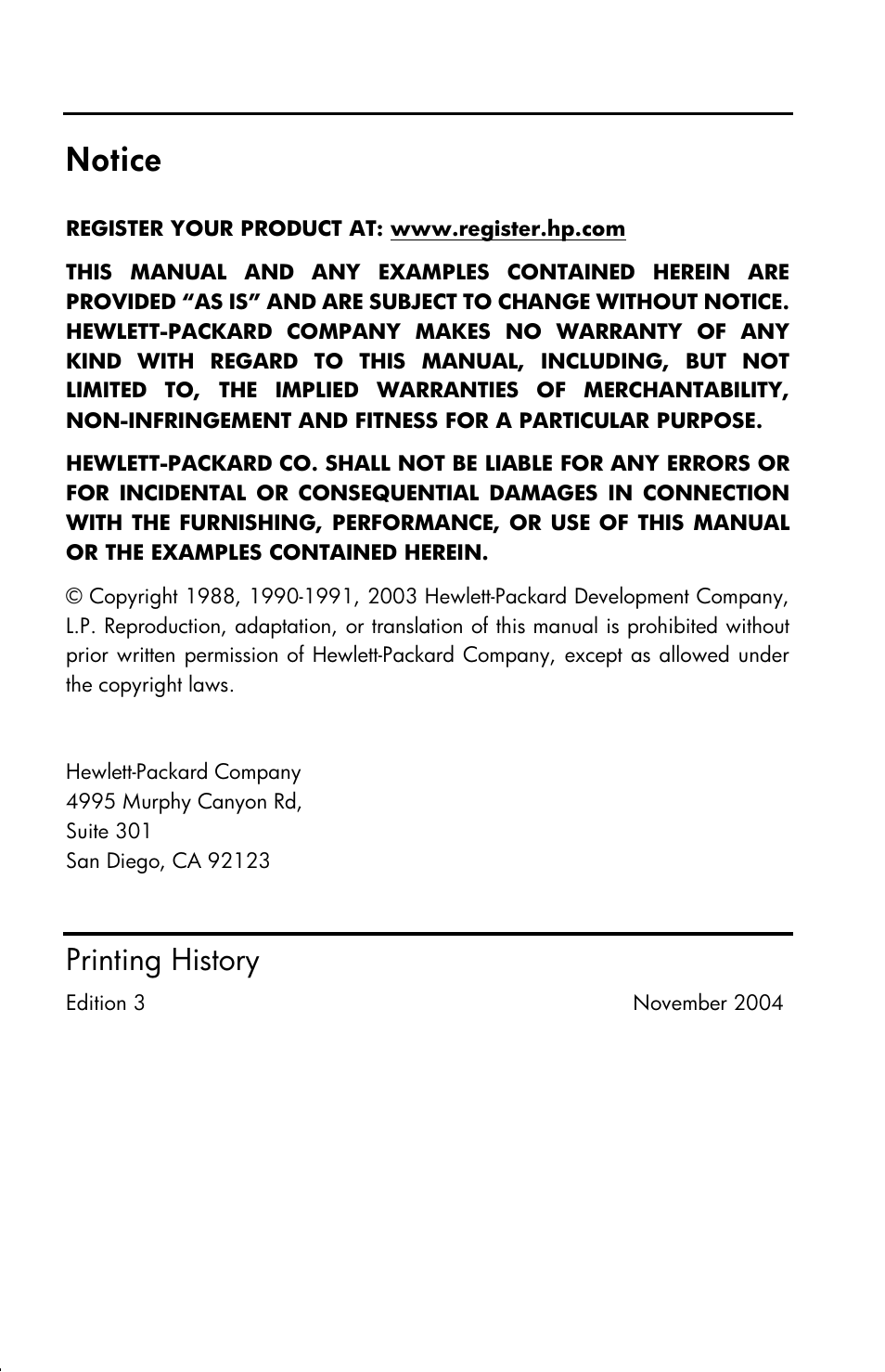 Notice, Printing history | HP 33s User Manual | Page 2 / 387