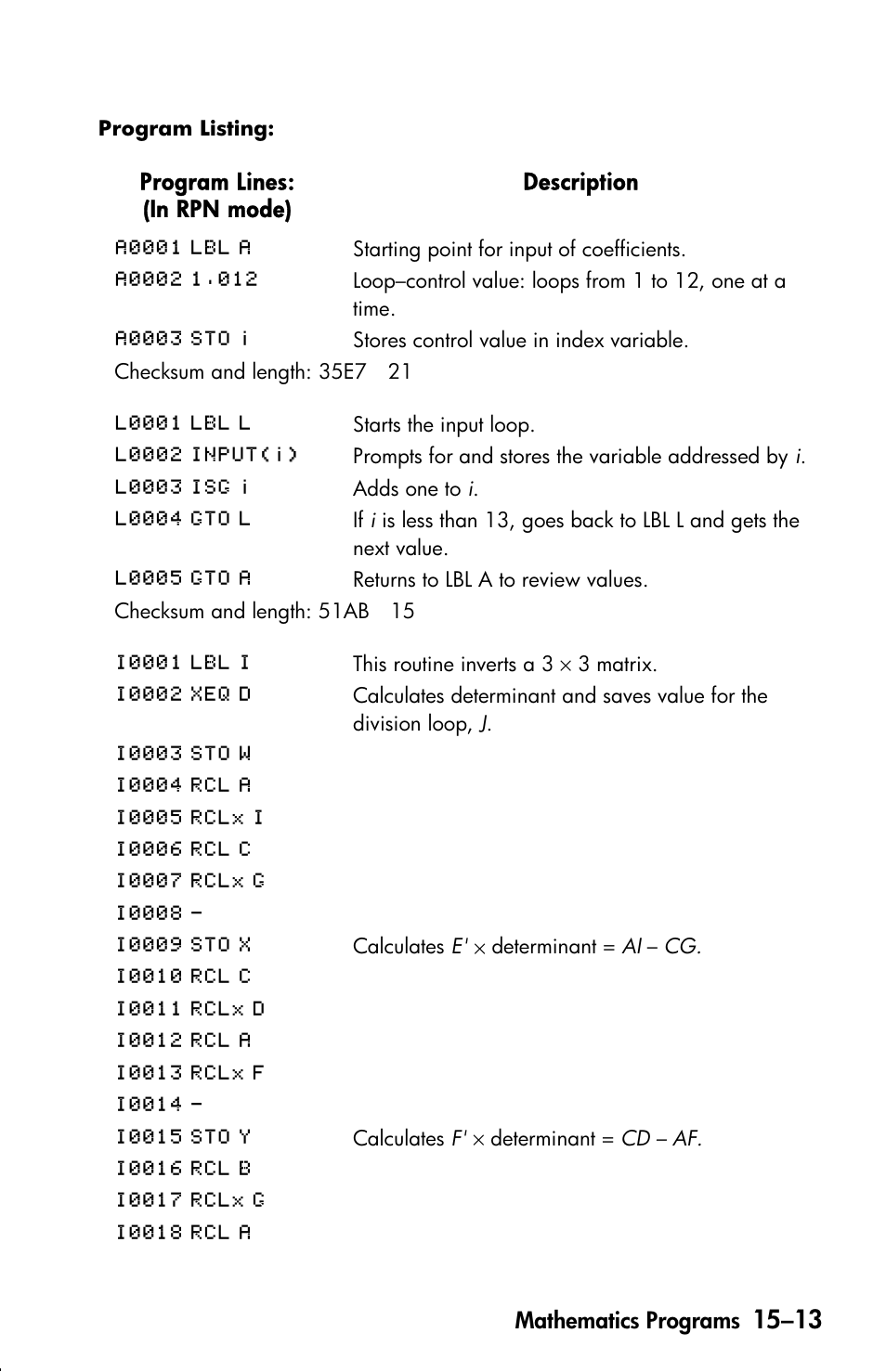 HP 33s User Manual | Page 235 / 387