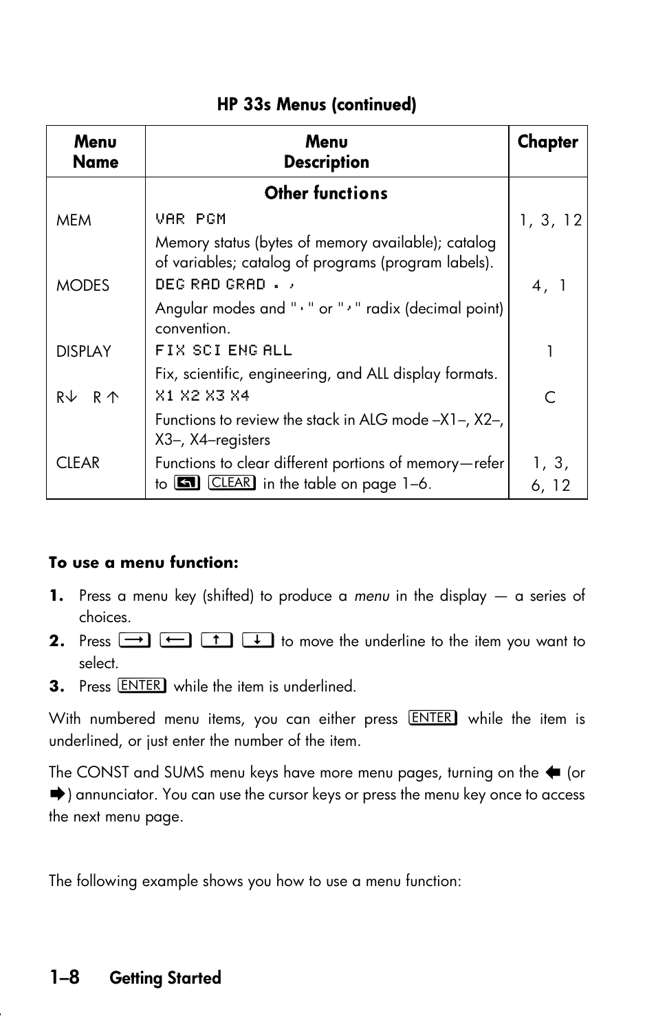 HP 33s User Manual | Page 24 / 387