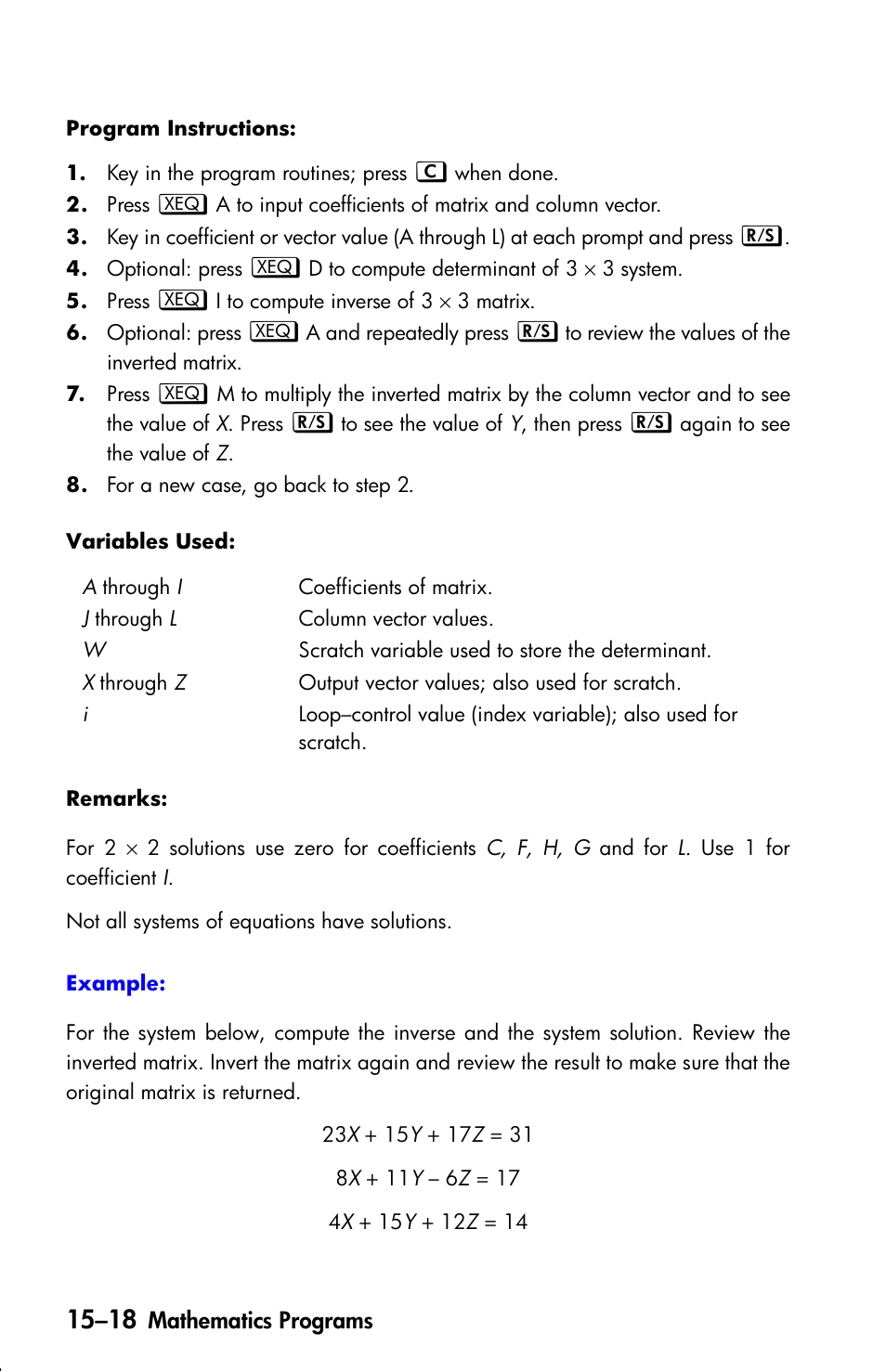 HP 33s User Manual | Page 240 / 387