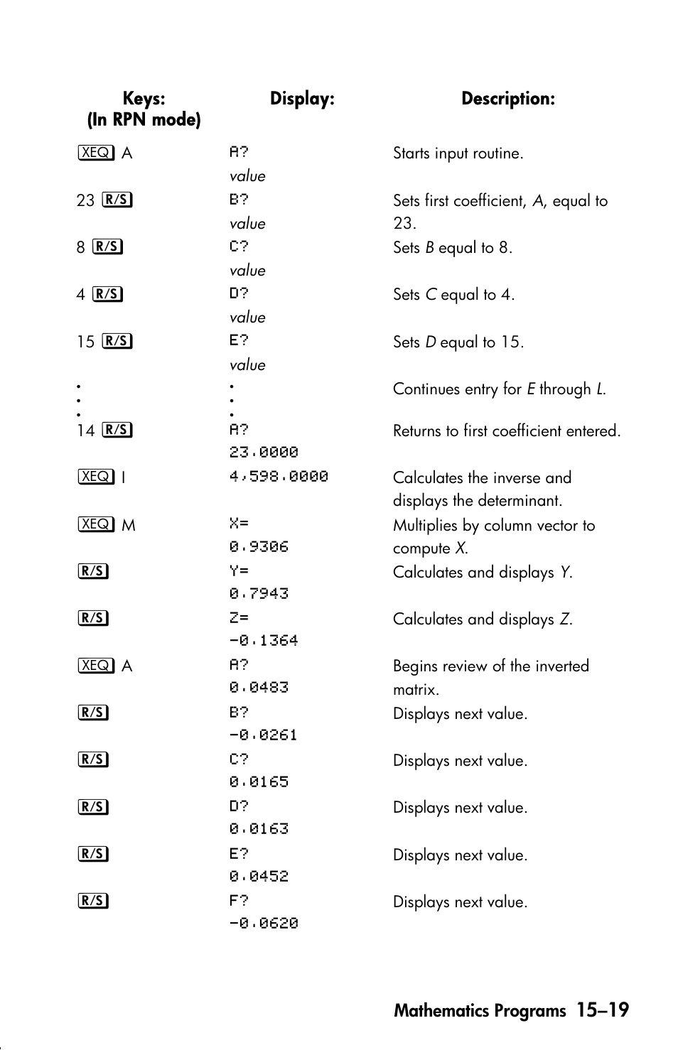 HP 33s User Manual | Page 241 / 387