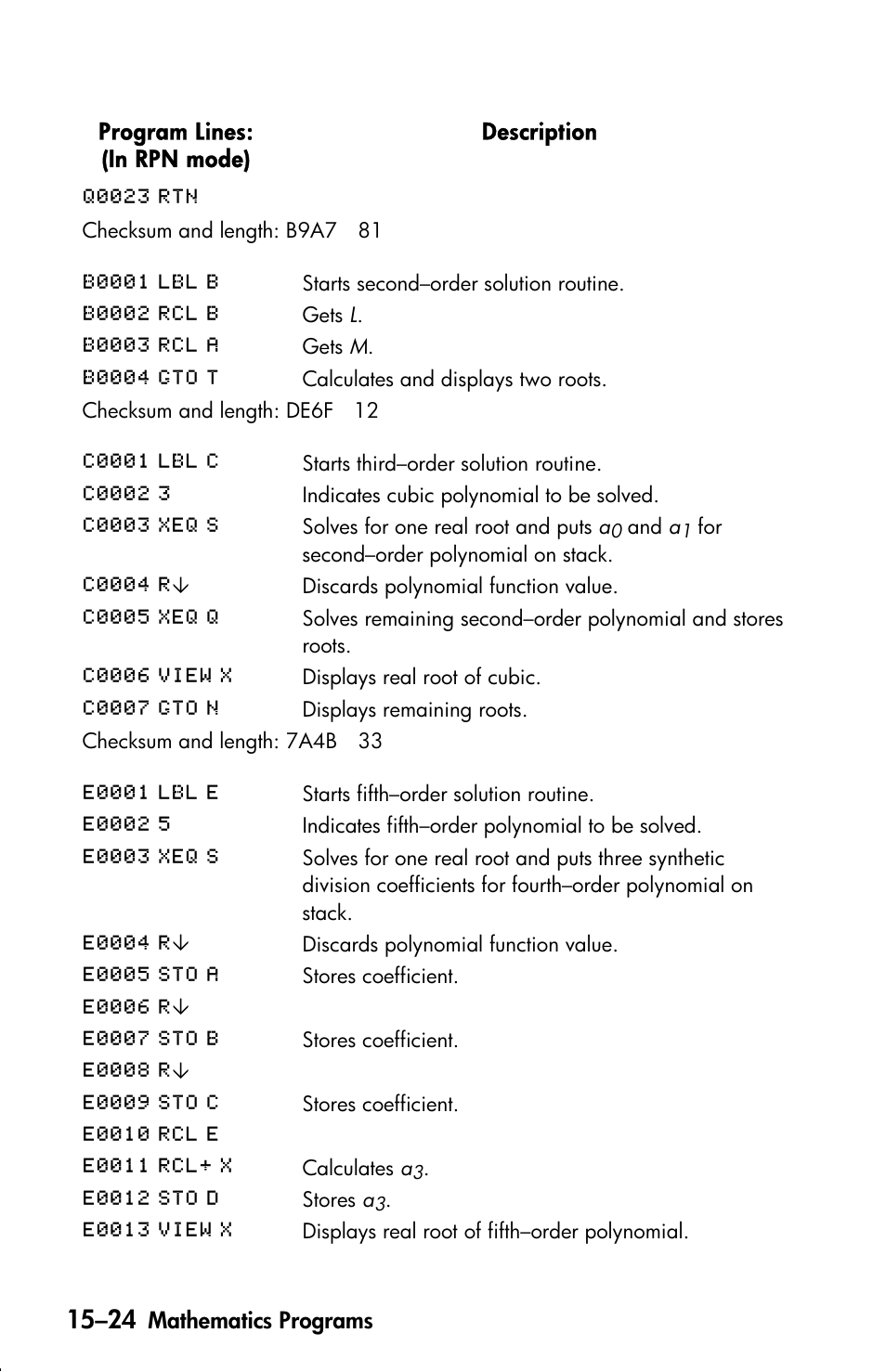 HP 33s User Manual | Page 246 / 387