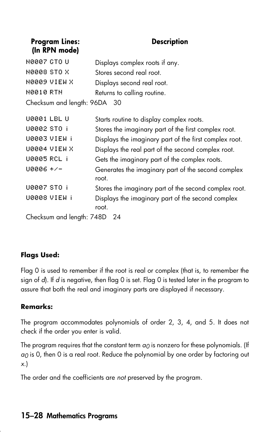 HP 33s User Manual | Page 250 / 387