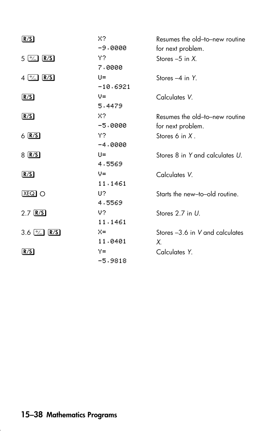 HP 33s User Manual | Page 260 / 387