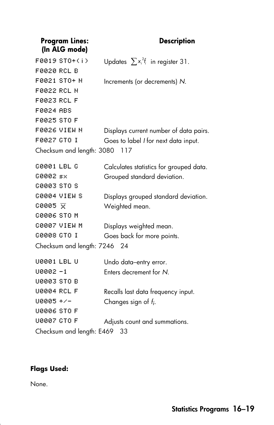 HP 33s User Manual | Page 279 / 387