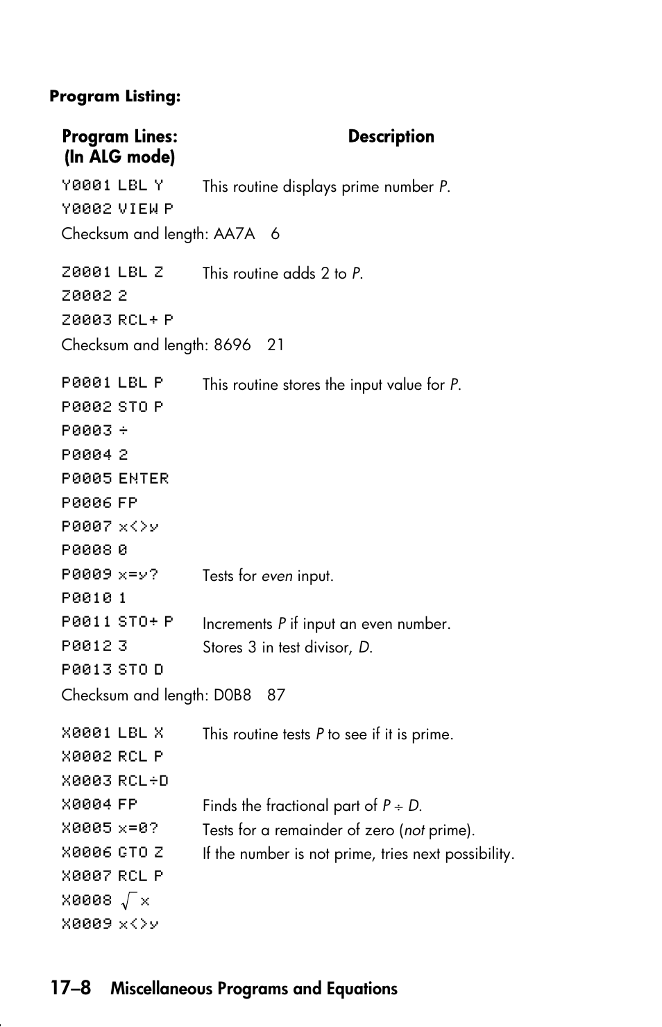 HP 33s User Manual | Page 290 / 387