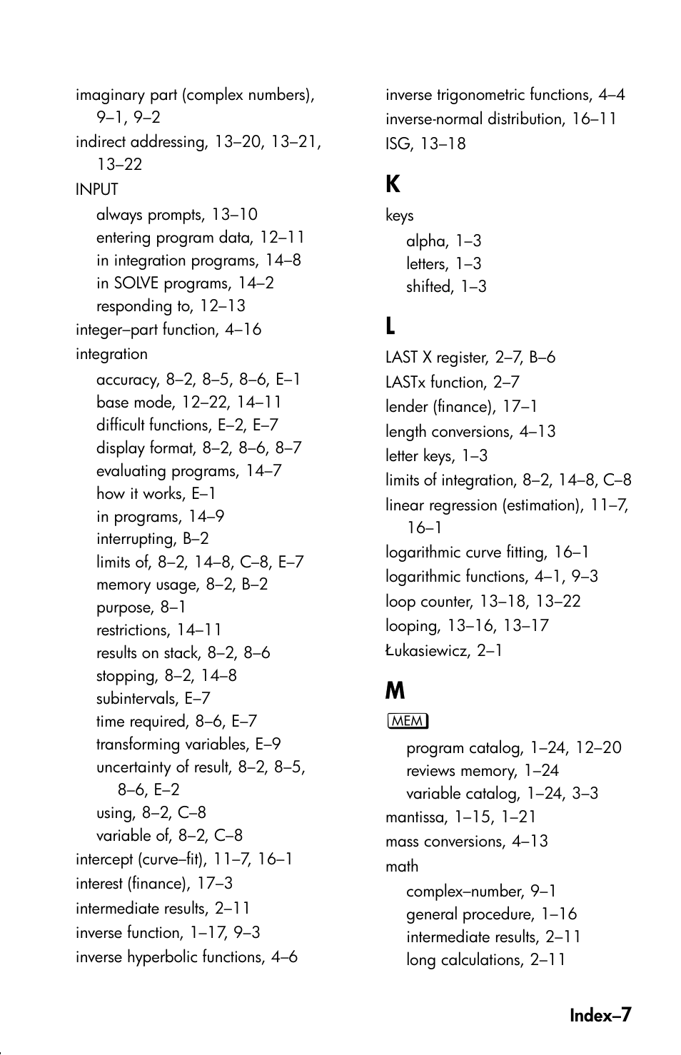 HP 33s User Manual | Page 379 / 387