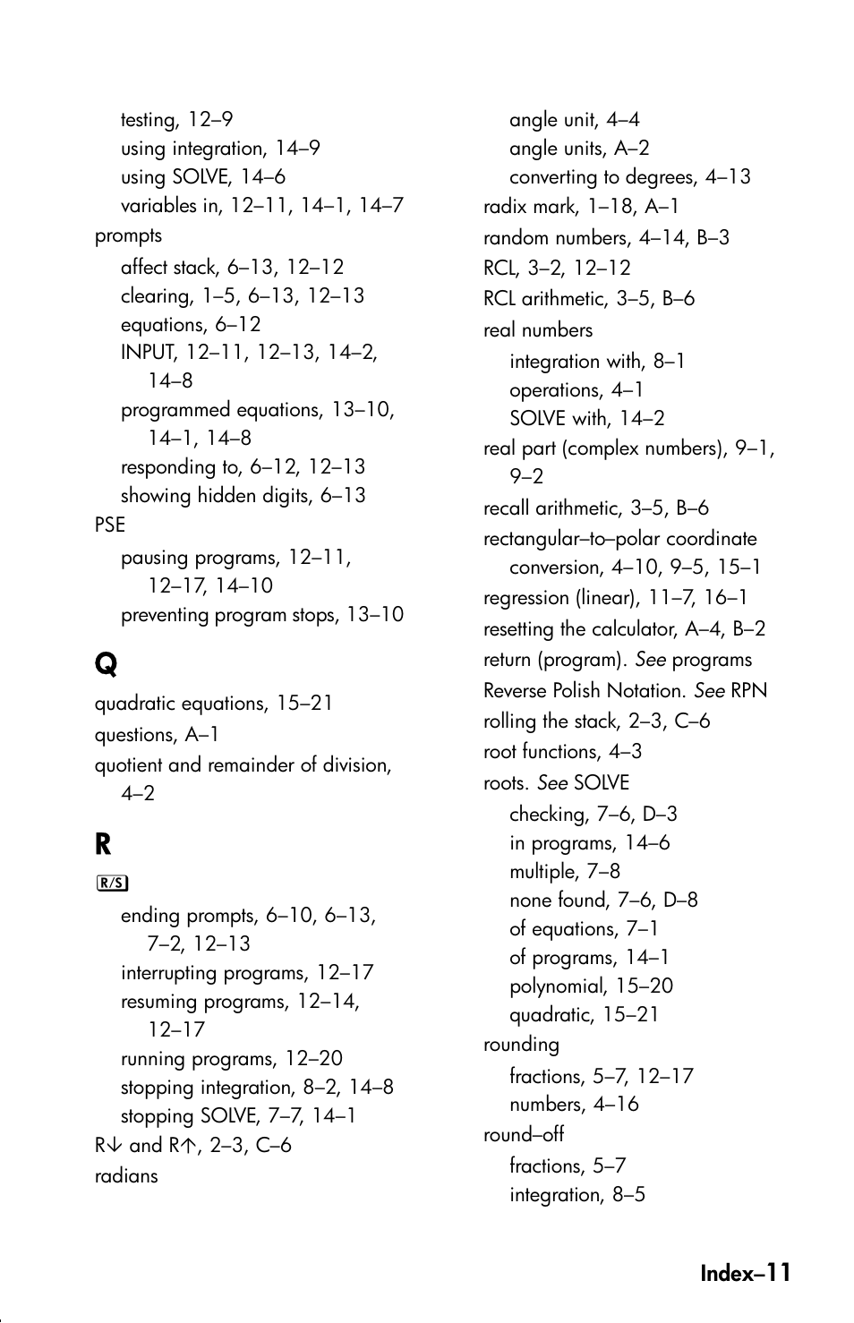 HP 33s User Manual | Page 383 / 387